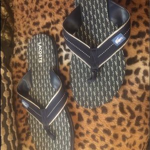 Mens Lacoste Flip flops